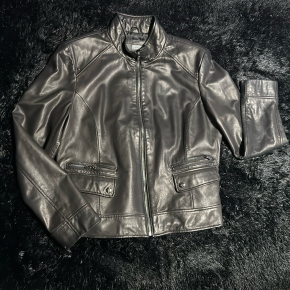 Kenneth Cole Motorcycle Jacket Black, Jackets size XL